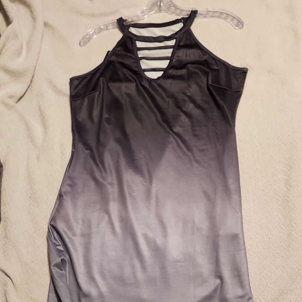 Unk Women's Gray Tank Dress